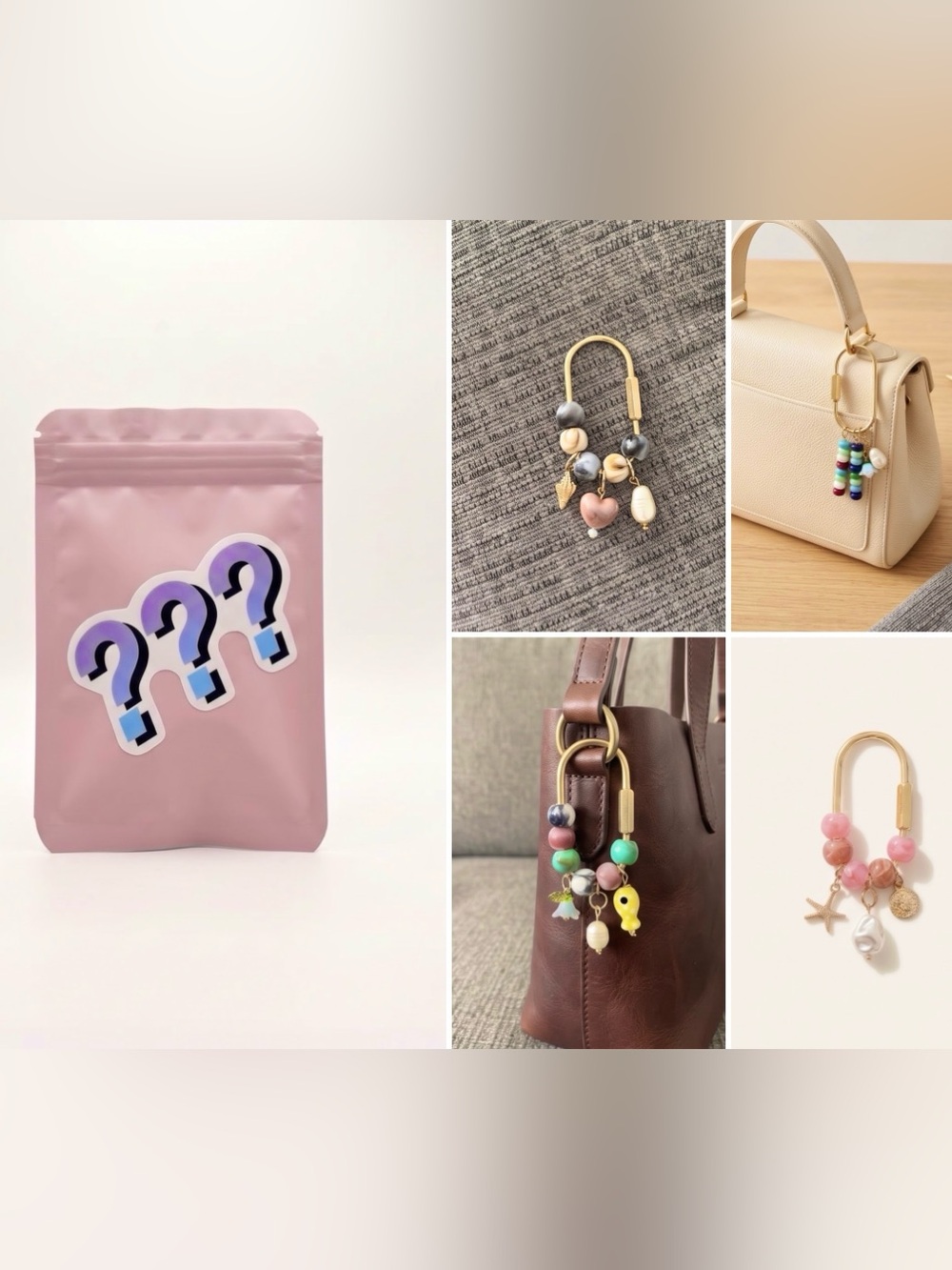 Mystery Surprise Carabiner Bag Charm Keychain
